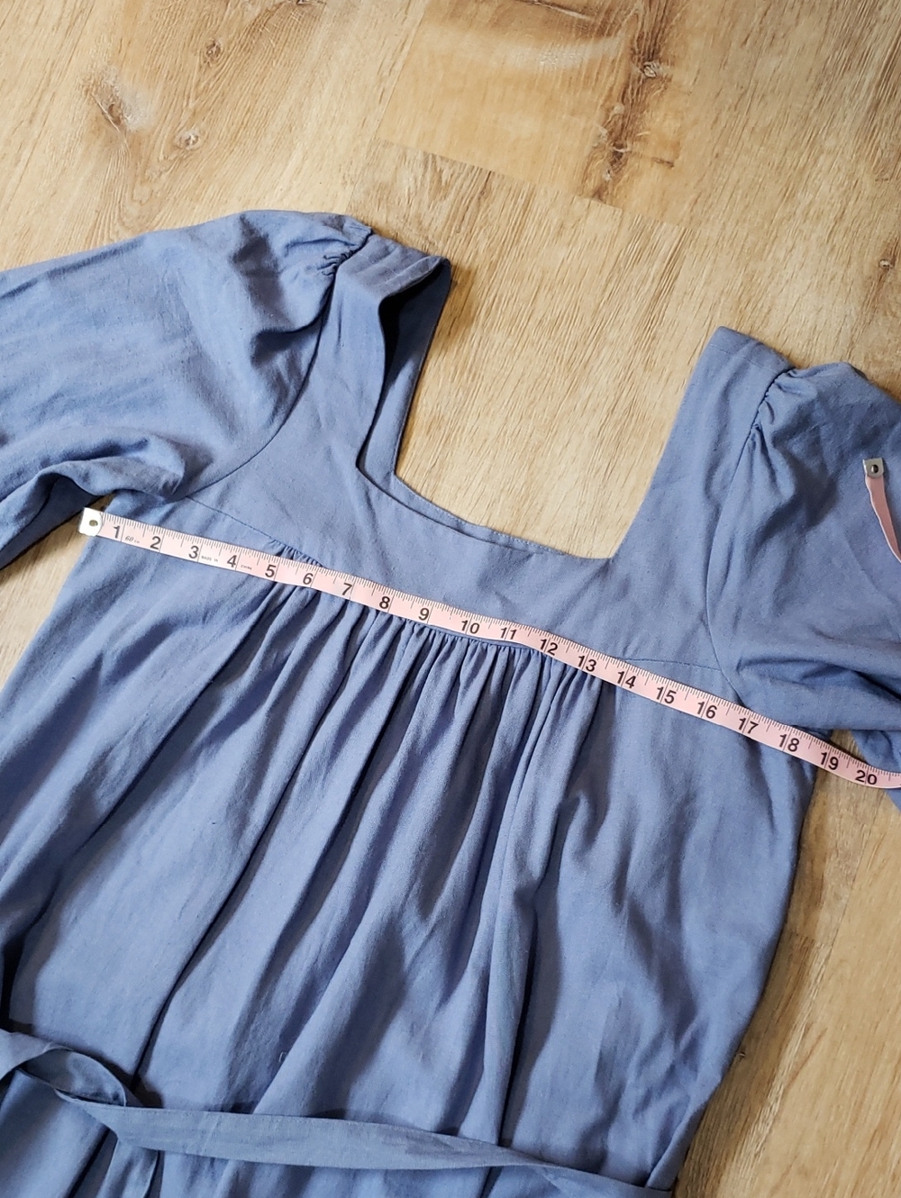 Christy Dawn Bianca Dress In "Cerulean Linen" , Size M - Picture 6 of 7